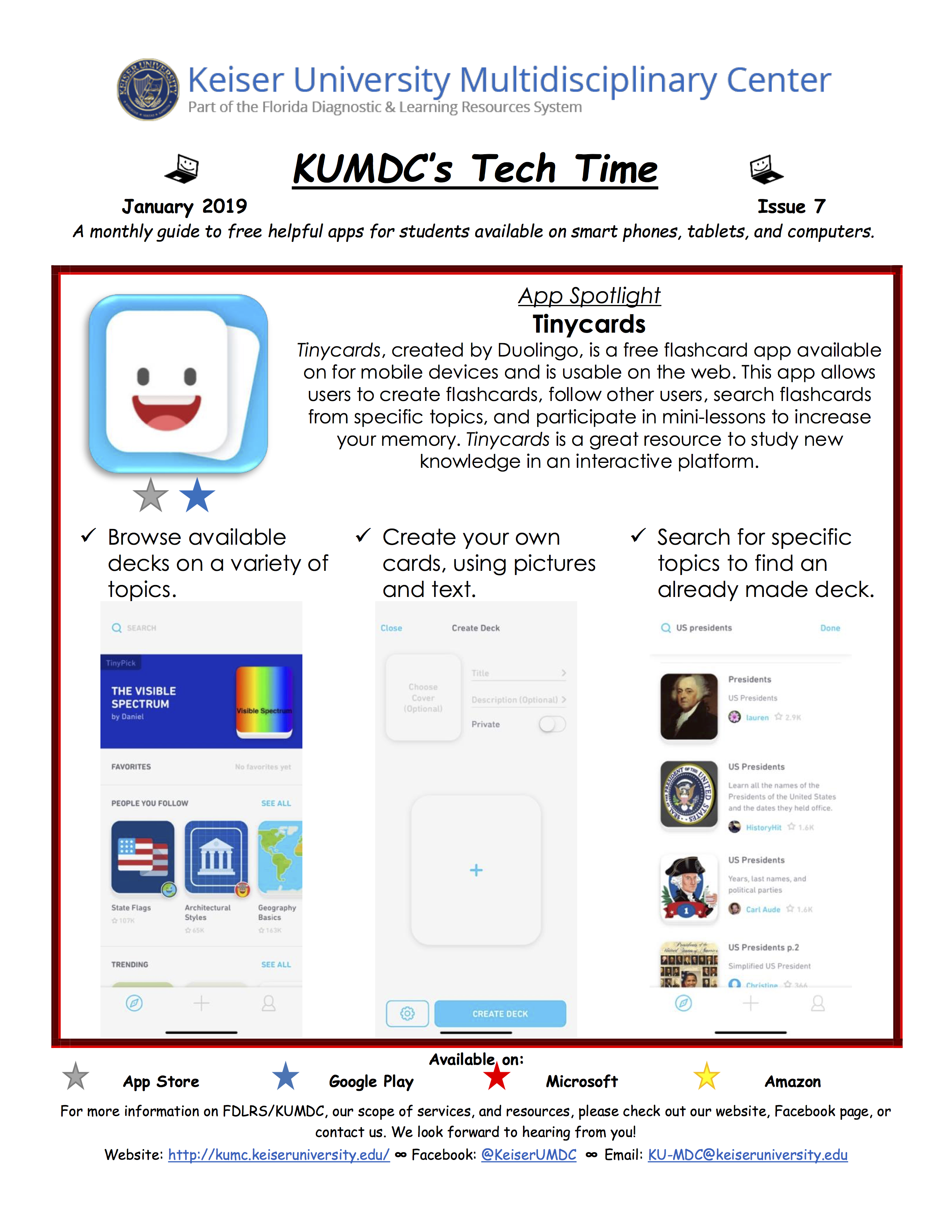 image with clickable link to January 2019 TechTime Newsletter